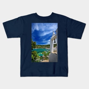 Lakka village - Paxos island Kids T-Shirt